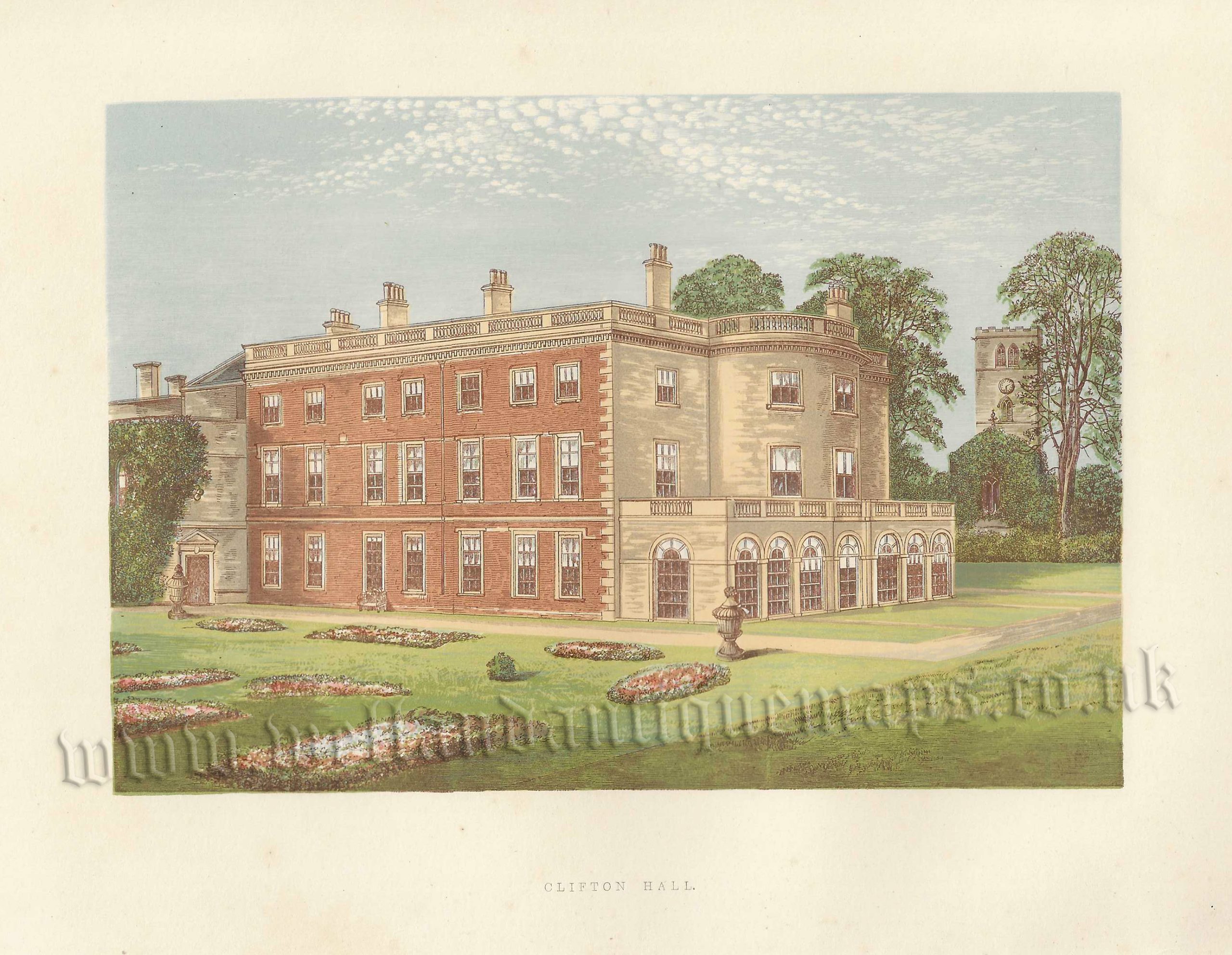 ‘CLIFTON HALL’ (Nottinghamshire) by A. F. Lydon / B. Fawcett / F. O. Morris c.1864-1880