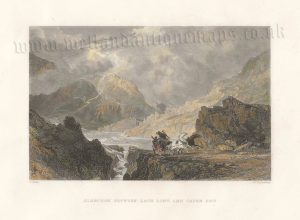 ‘GLENCROE [GLEN CROE] BETWEEN LOCH LONG AND CAIRN DHU.’ by T. Allom / G. Richardson c.1836