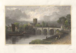 ‘SOUTH WEST VIEW OF THE CITY OF HEREFORD.’ by G. F. Robson / T. Jeavons c.1827/1828