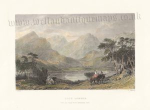 ‘LOCH LOMOND. From the Road above Inversnaid Mill.’ by T. Allom / T. Jeavons c.1837