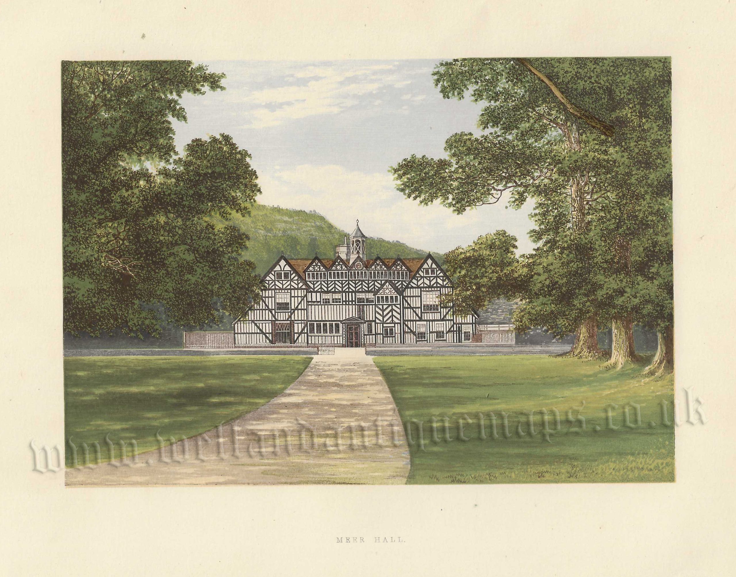 'MEER HALL.' (Mere Hall, Worcestershire) by A. F. Lydon / B. Fawcett / F. O. Morris c.1864-1880