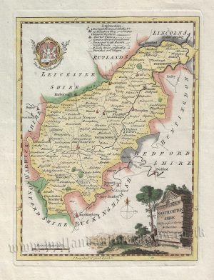 ‘NORTHAMPTON SHIRE Drawn from the best Authorities’ by T. Kitchin c.1786