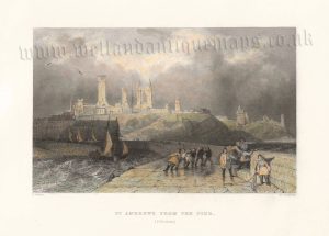 ‘ST. ANDREWS FROM THE PIER. (Fife-shire)’ by W. H. Bartlett / H. Griffiths c.1837