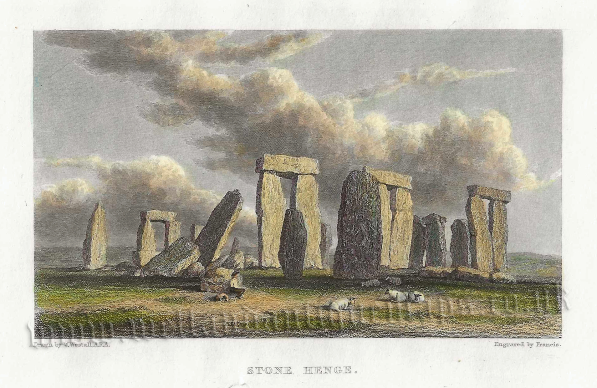 ‘STONE HENGE.’ (Stonehenge, Wiltshire) by W. Westall A. R. A. / Francis c.1830