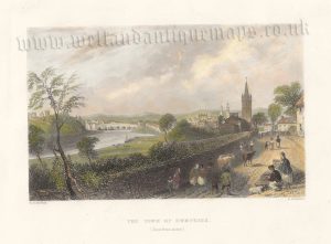 ‘THE TOWN OF DUMFRIES. (Dumfries-shire)’ by W. H. Bartlett / S. Bradshaw c.1837