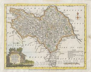 'A Modern MAP of the NORTH RIDING of YORKSHIRE, Drawn from the latest Surveys ...' by J. Ellis c.1765-1796