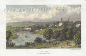 'CHESTER, FROM BARRELWELL HILL.' by W. Westall A.R.A. and E. Francis c.1830