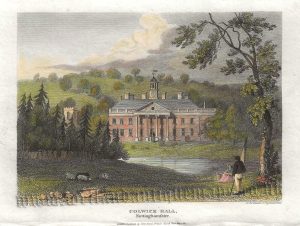 ‘COLWICK HALL, Nottinghamshire.’ by J. P. Neale / W. Smith c.1814 ((‘Beauties of England & Wales’)