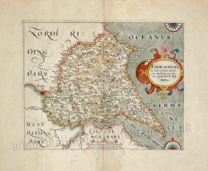 'EBORACENCIS Comitatus Yorkshire ... pars Orientalis Vulgo EAST RIDING' by Saxton / Hole c.1610/1637
