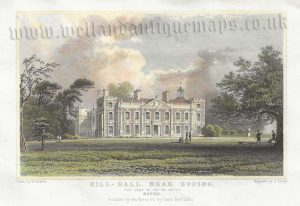 'HILL - HALL, NEAR EPPING,' (Essex) by W. Bartlett & S. Lacey c.1831