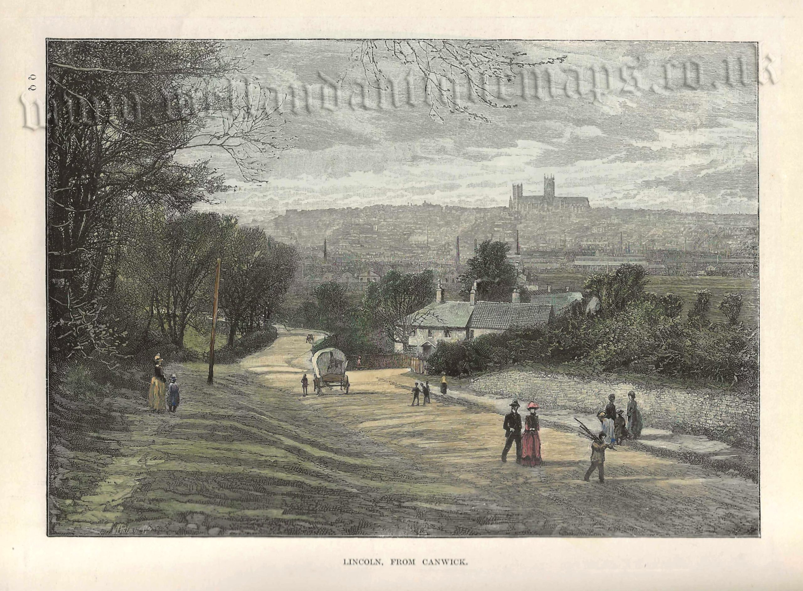 ‘LINCOLN, FROM CANWICK.’ pub. by Cassell & Co. c.1901