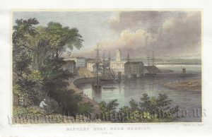 'MISTLEY QUAY, NEAR HARWICH. ESSEX.' by W. Bartlett / J Rogers c.1831