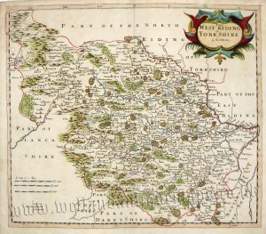 'THE WEST RIDING of YORKSHIRE' by Robert Morden c.1695 (First Edition)