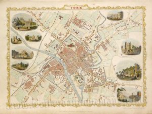 'YORK.' by J. Rapkin / H. Winkles / J. Tallis c.1855