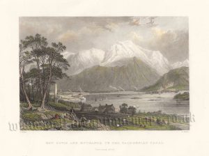 ‘BEN NEVIS AND ENTRANCE TO THE CALEDONIAN CANAL. (Inverness-shire) by T. Allom / S. Fisher c.1836