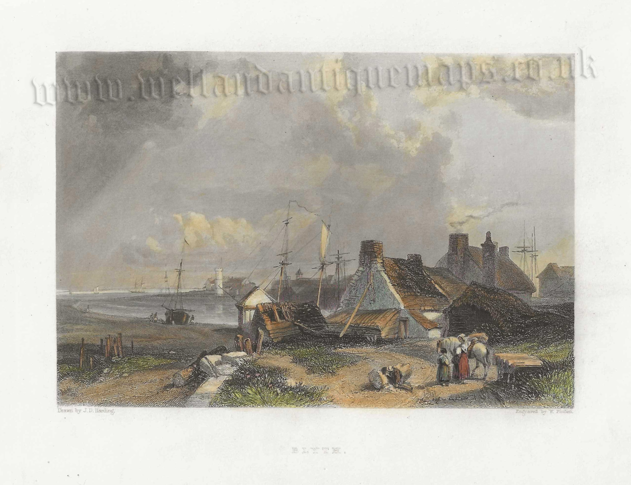 ‘BLYTH.’ by J. D. Harding / W. Finden c.1842
