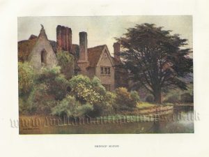 'BRINSOP MANOR' (Brinsop Court, Hereford) by E. W. Haslehust c.1913