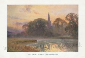 ‘HOLY TRINITY CHURCH, STRATFORD-ON-AVON’ by E. W. Haslehust c.1910-1940s