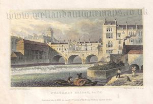 ‘PULTENEY BRIDGE, BATH.’ by T. H. Shepherd / J. B. Allen c.1829