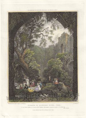 'INTERIOR OF CLIFFORDS TOWER. __ YORK.' by W. H. Bartlett / Wm. Harvey / J. Le Keux