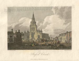 ‘Sleaford Church.’ by W. Turner A. R. A. / B. Howlett c.1801